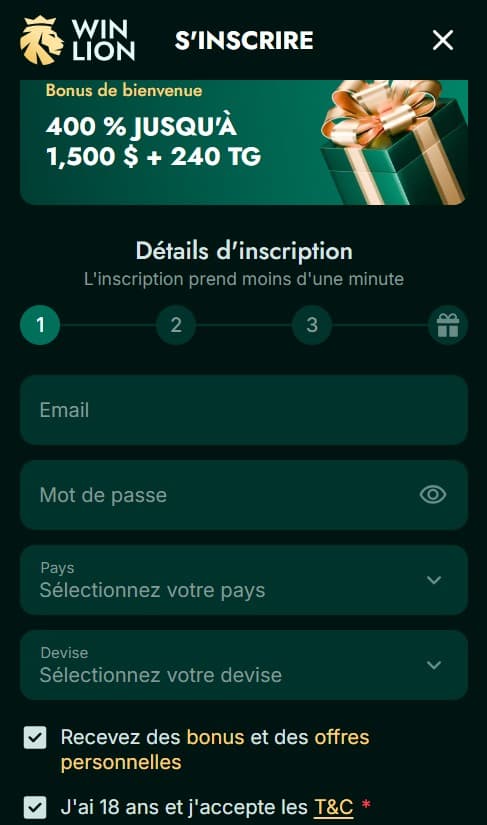 WinLion registration